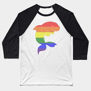 Gay Pride Orca Baseball T-Shirt